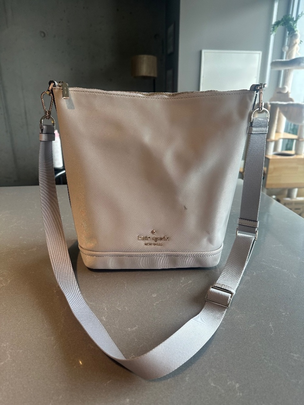 Grey Kate Spade Cross Body Bag